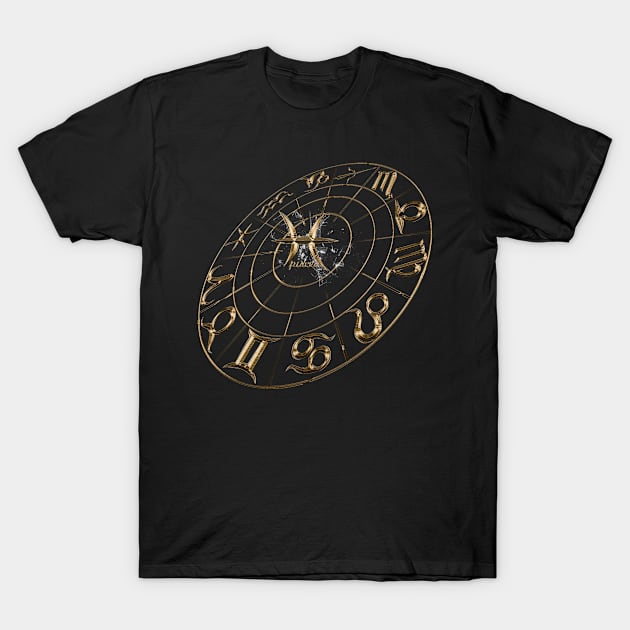 NEW! Pisces zodiac 12 in 1 - Gold edition T-Shirt by INDONESIA68